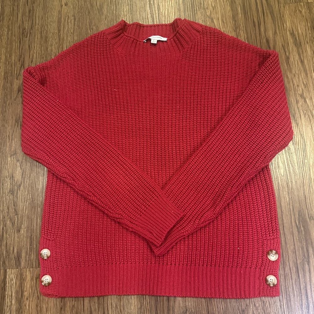 MADISON GREY Women's SWEATER size Large pullover Maroon